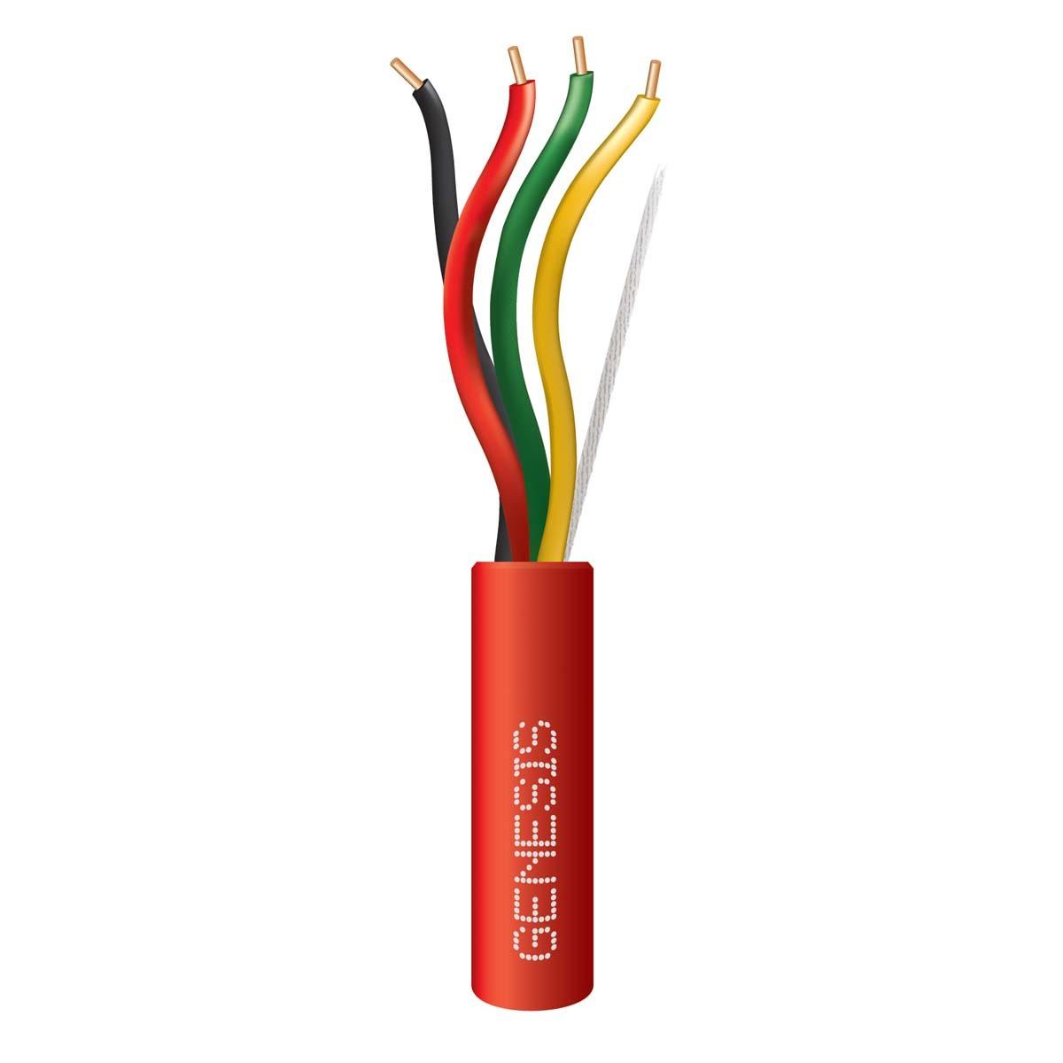 GENESIS CABLE - CABLE 18/4 SOLID CMP RED 1000 FT FPLP Pull Box