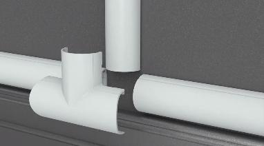 D-Line - Tee For 1.18"X0.59" White 2PK