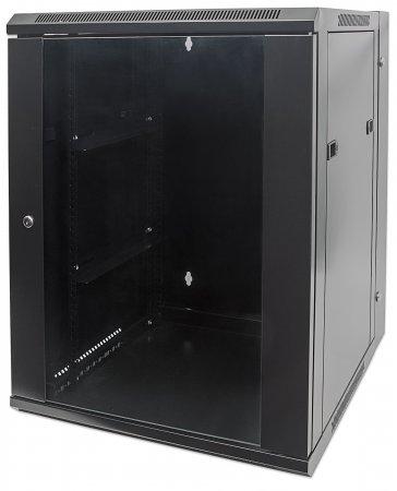 RACK WALL 12U 20.5" D PLEXI DOOR SWING OUT FLAT PACK