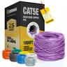 LIONBEAM - Cable Cat 5e CMR Purple 1000' Pull Box