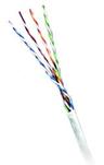 GENESIS CABLE - Cable Cat 5e 4 PR 1000' PVC White