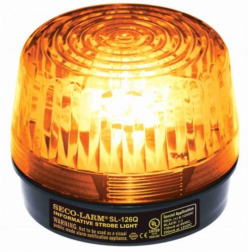 Seco Larm - Strobe Light, 6<tilde>12VDC, Amber