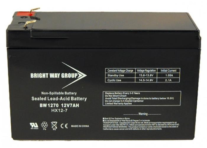 BRIGHT WAY GROUP - Battery 12V 7AH Sealed Lead Acid