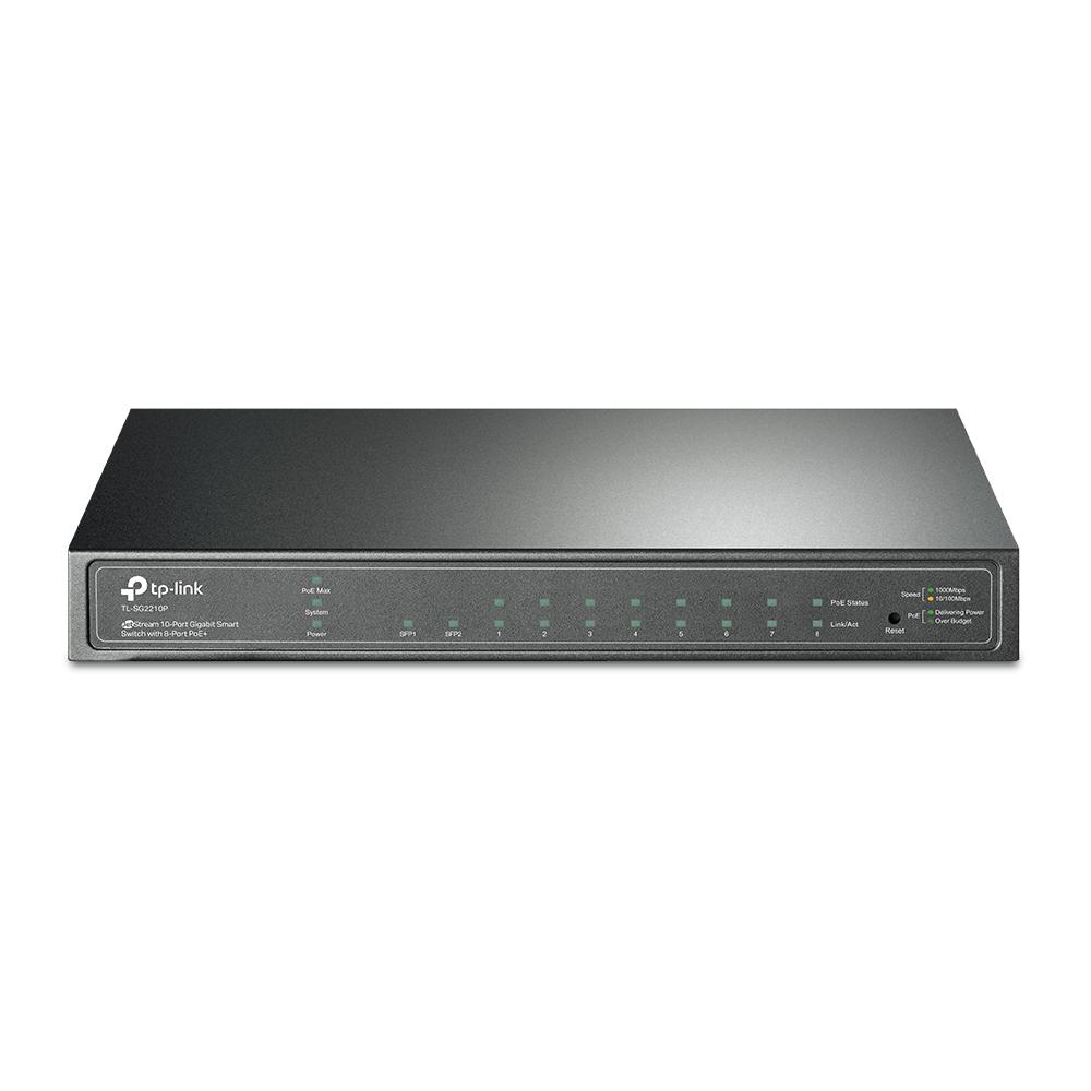 TP-LINK | JetStream 10-Port Gigabit Smart Switch with 8-Port PoE+