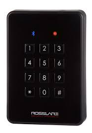 ROSSLARE | Prox Reader W/Keypad Bluetooth, NFC BK