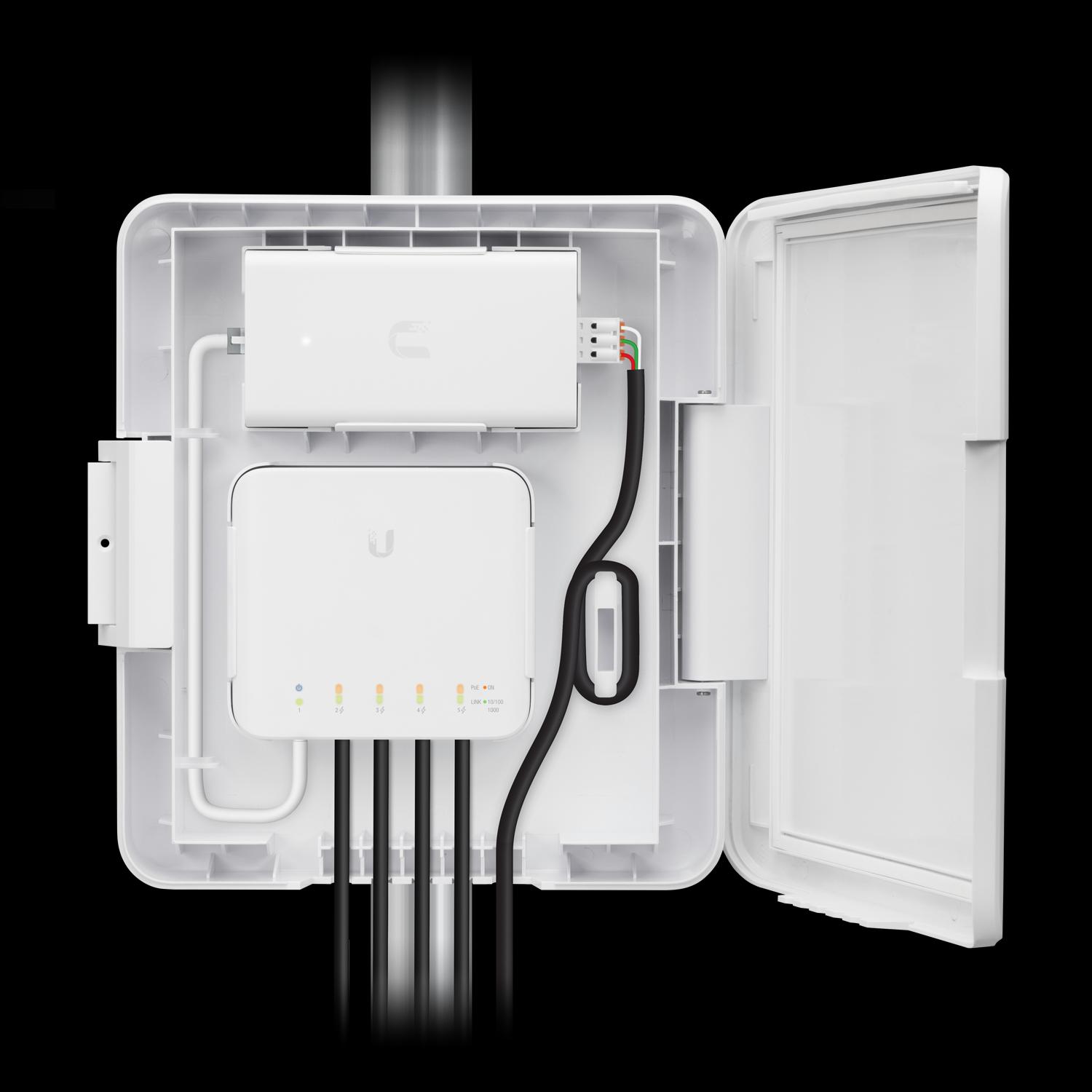 Ubiquiti - Switch Flex Utility Outdoor Weatherproof Enclosure For Switch Flex