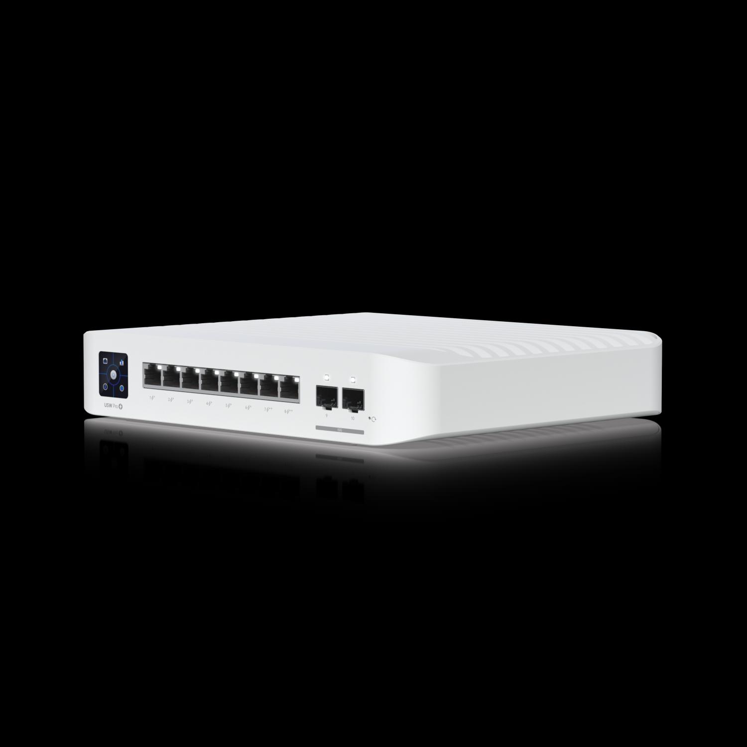Ubiquiti - Professional 8 PoE Switch 6 GbE PoE+ Ports,2 GbE PoE++ Ports,2 10G SFP Ports 120 Watt