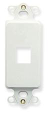 ICC - INSERT, DECOREX, MODULAR 1 PORT, WHITE