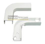 ICC - FLAT ELBOW, RACEWAY, 3/4" WHITE (10 PK)