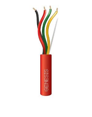 GENESIS CABLE - Cable 16/4 SOL FPLR 1000' Reel Red