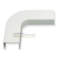 ICC - FLAT ELBOW, RACEWAY, 1 3/4" WHITE (10 PC