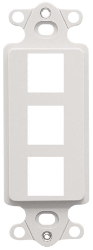 ICC - INSERT, DECOREX, MODULAR 3 PORT, WHITE