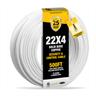 Lionbeam-Cable 22/4 SOL CMR White 500FT Coil Pack
