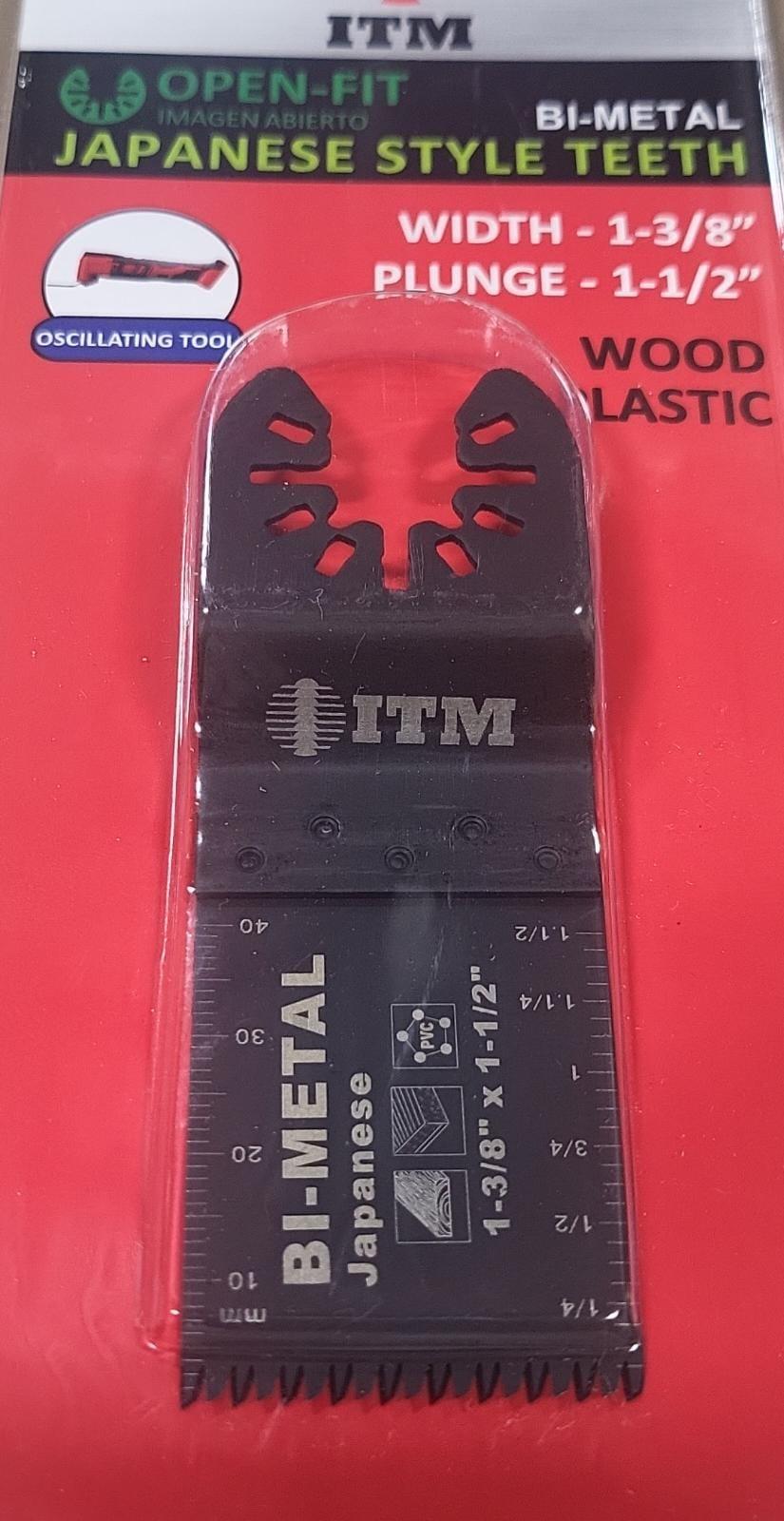 ITM | Oscillating Blades multi tool BITS 1-3/8" X 1-1/2" (OPEN WOOD)