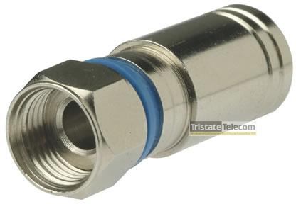 Platinum Tools | Connector F Compression RG6-Quad 75 PK