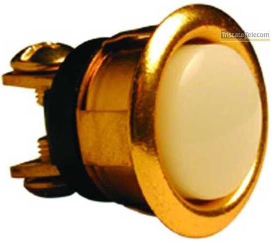 Lee Electric | Push Button Round Brass 5/8"