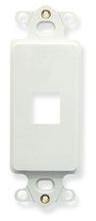 ICC - INSERT, DECOREX, MODULAR 1 PORT, WHITE