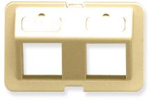 BEZEL, ELITE, 2 PORT, ANGLED IVORY