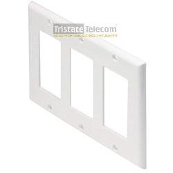 STEREN - Plate Decora Wall Plastic Triple-Gang