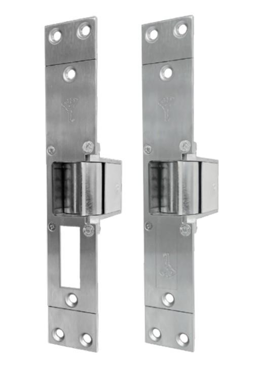 Mul-T-Lock / eFFeFF - Electric Door Release Wood Door W/2 Dead Bolt Cutouts AC/DC Gold (ES-46-79G01-R11)