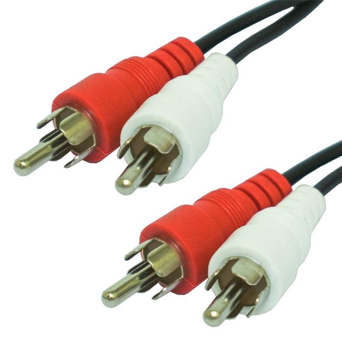 CALRAD - 2-RCA Stereo Audio Patch Cord 35FT