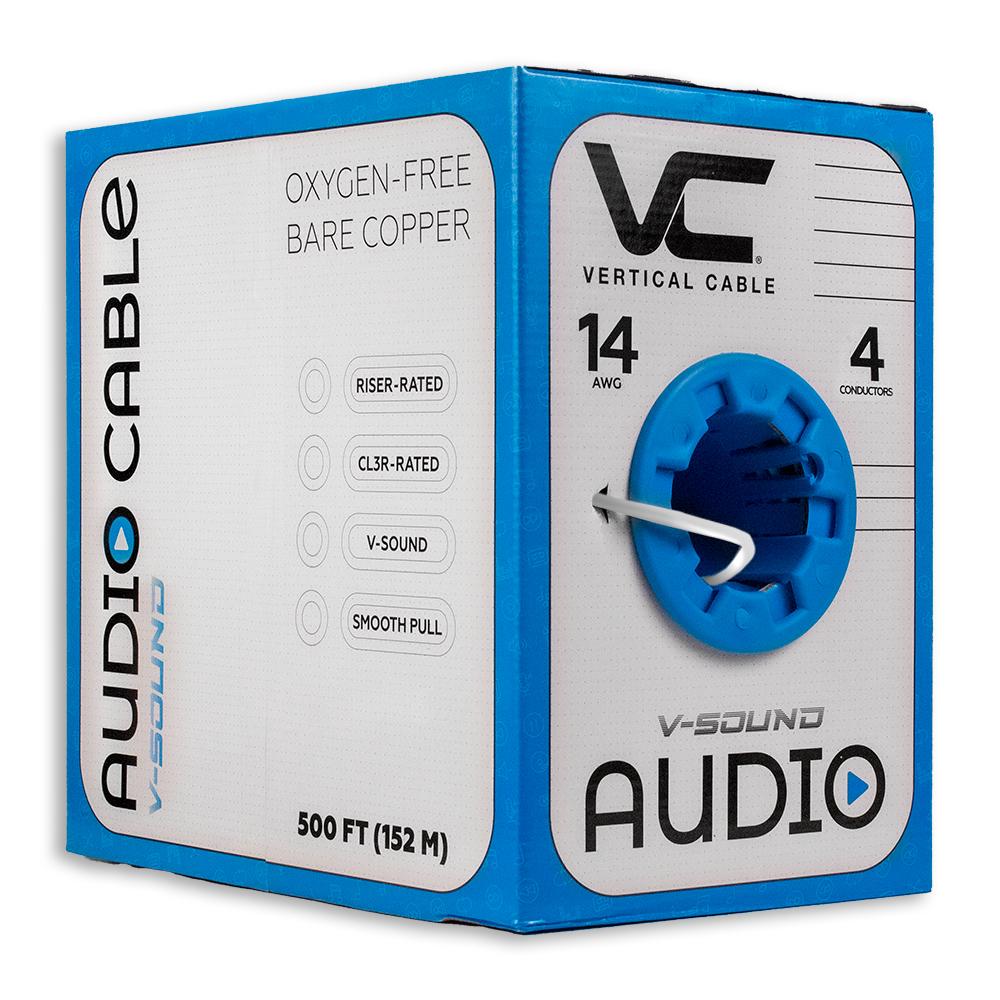 Vertical Cable - Cable 14/4 Stranded 500' Pull Box White Oxygen-Free