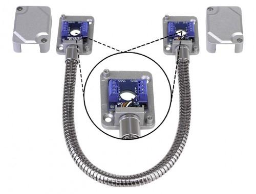 Seco Larm - Armored Door Loop 18" S"S W/Terminal BLK