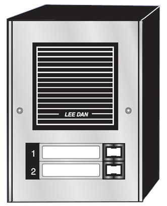 LEEDAN - Door Panel 2 Button Auminum Surface Moun