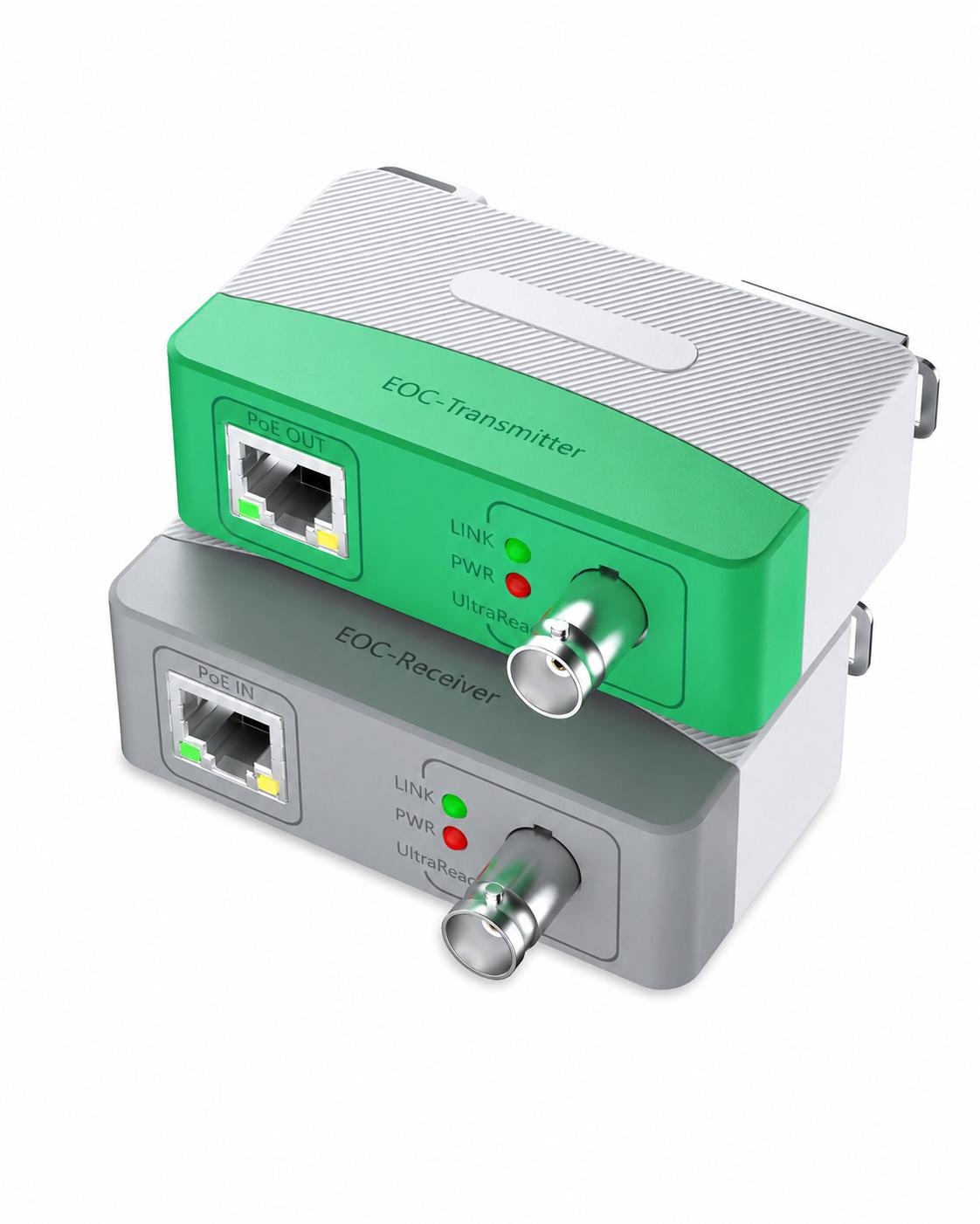 LIONBEAM - Ethernet Over Coax With PoE 3300FT Range W/Heat Sink