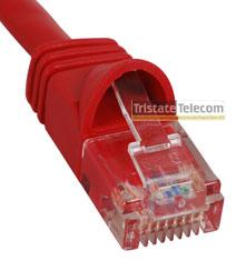 Patch Cord CAT 5e W/Molded Boot 3' Red