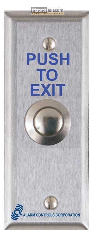 HIKVISION - Push To Exit Button DPDT Narrow Vandel