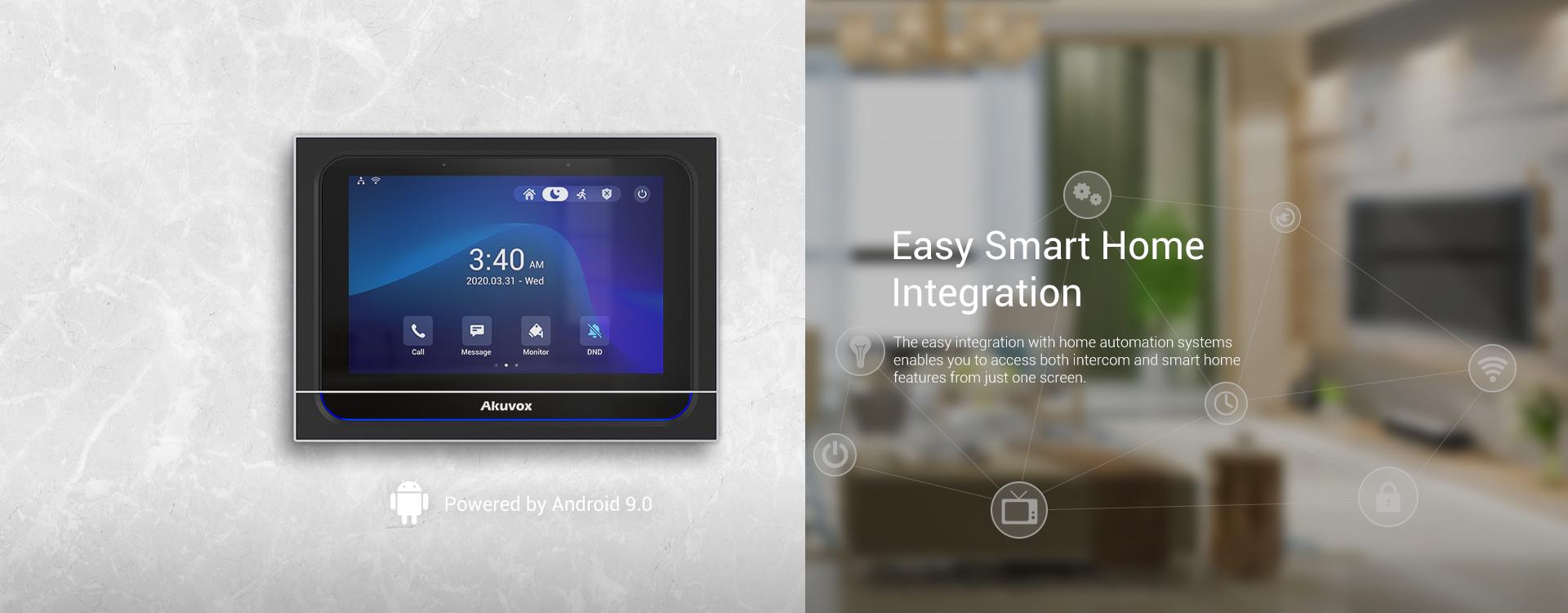 AKUVOX | Video Intercom 7" LCD Android BLACK