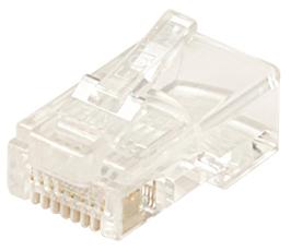 STEREN - Modular Plug 8P8C Solid (100 Pack) RJ45