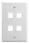 ICC - FACEPLATE 4 PORT 1G WHITE