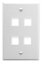 ICC - FACEPLATE 4 PORT 1G WHITE
