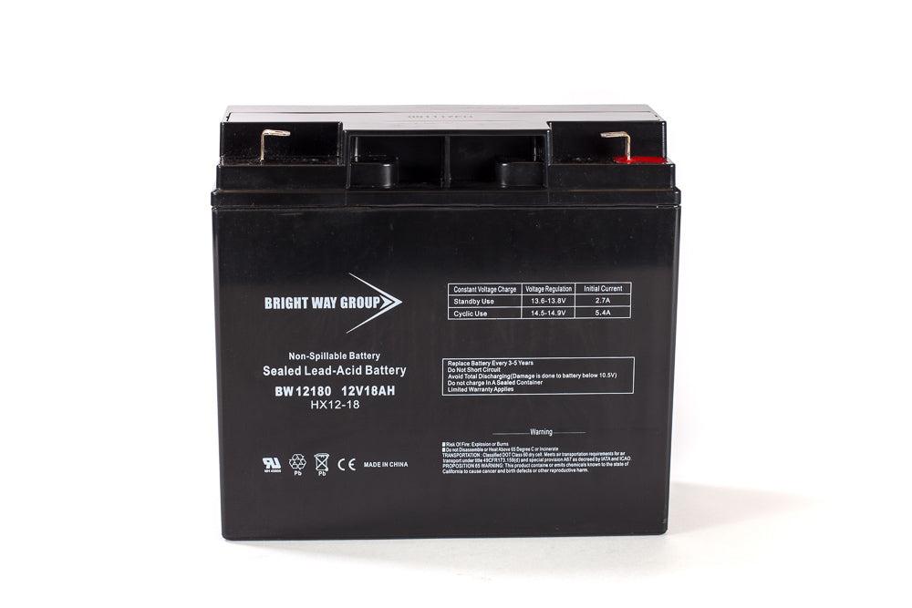 BRIGHT WAY GROUP - Battery 12V 18AH Sealed Lead Acid F2 terminal