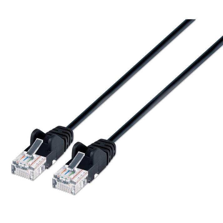 INTELLINET | Patch Cord CAT 6 Slim Boot 3' Black