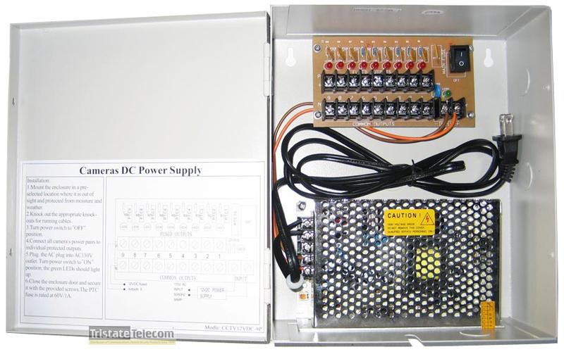 TRISTATE - Power Supply 12VDC 10 Amp 4 CH PTC Fuse