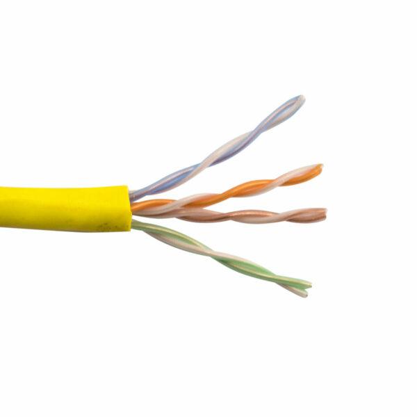 TRISTATE - Cable Cat 5e 4 Pair 1000' CMP YELLOW