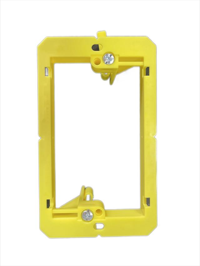 Lionbeam - Mounting Plate 1 Gang Yellow For Drywall 25Pack