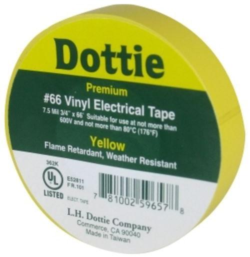 Ammo International - Tape YELLOW GENERAL VINYL PVC 3/4" X 60'