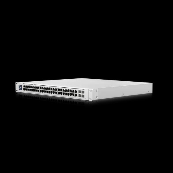 Ubiquiti - Enterprise Switch 48 2.5GbE PoE+ Ports, 4 10G SFP ports 1 USP RPS DC Input 720W