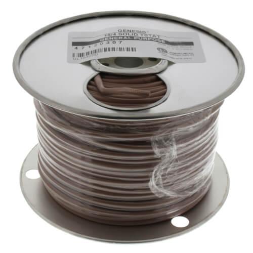 GENESIS CABLE | Cable 18/4 SOL THERM 1000' 250ft x4 Reels Brown