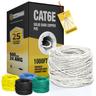 LIONBEAM - Cable Cat 6 CMR White 1000' Pull Box
