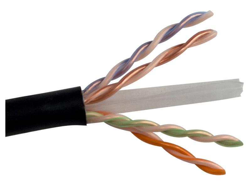 SCP | Cable Cat 6 4 PR 1000' CMP Black PB