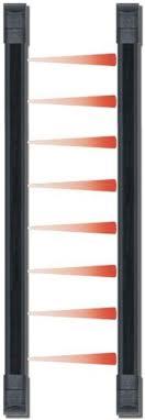 Seco Larm | Curtain Sensor. Length: 60", with 8 photoelectric beams. Range: Up to 25ft outdoor and 50ft indoor. NO/NC relay output, anti-tamper circuit, and LED alignment indicator. Black enclosure.