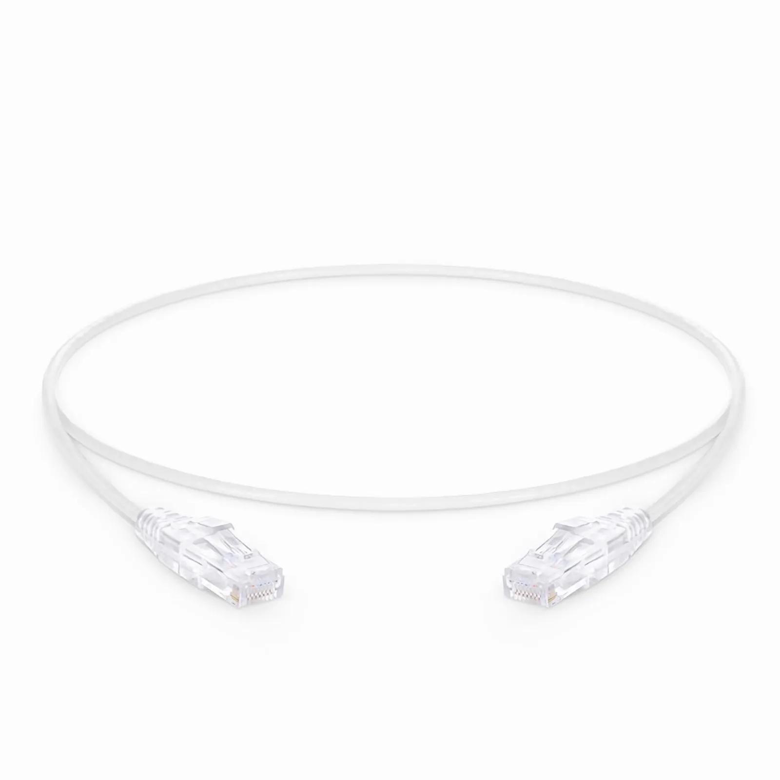 LIONBEAM - Slim Patch Cord CAT6A 14FT White 10 Pack