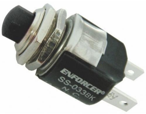Seco Larm - BLACK PUSH BUTTON WITH N.C. SWITCH
