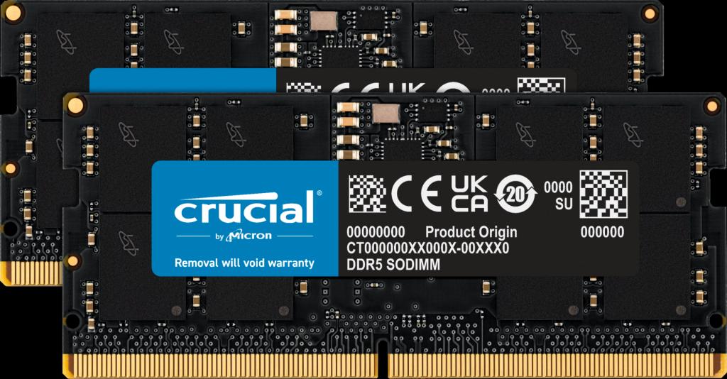Crucial - 32GB Kit (16GBx2) DDR5-5600 SODIMM