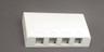 ICC - Surface Mount Keystone 4 Port White